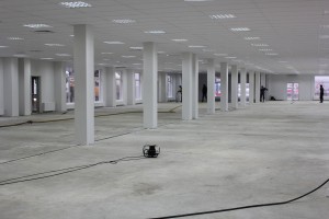 Перед укладкой самовыравнивающегося пола в новом комплексе аэропорта «Пулково»